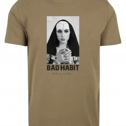Мъжка тениска в цвят маслина Mister Tee Bad Habit