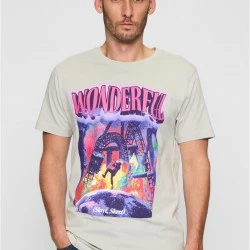Тениска Wonderful Tee lightasphalt XXL