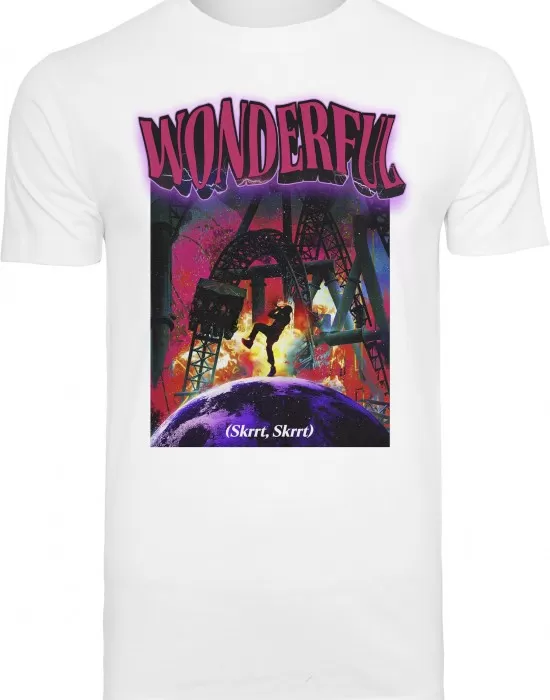 Мъжка тениска Mister Tee Wonderful в бял цвят, Тениски - Hoodstyle.bg