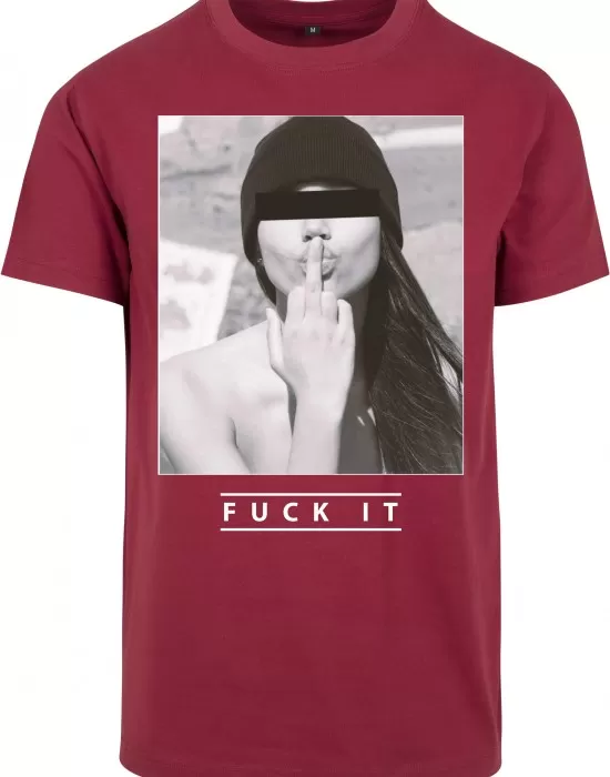 Мъжка тениска Mister Tee F#?KIT Tee burgundy, Тениски - Hoodstyle.bg