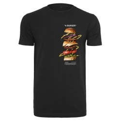 Мъжка тениска Mister Tee A Burger в черно