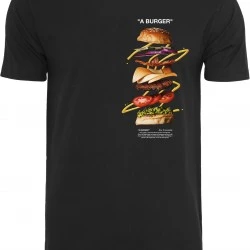 Мъжка тениска Mister Tee A Burger в черно
