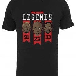 Мъжка тениска в черно Mister Tee True Legends 