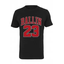 Мъжка тениска в черно Mister Tee Ballin 23 