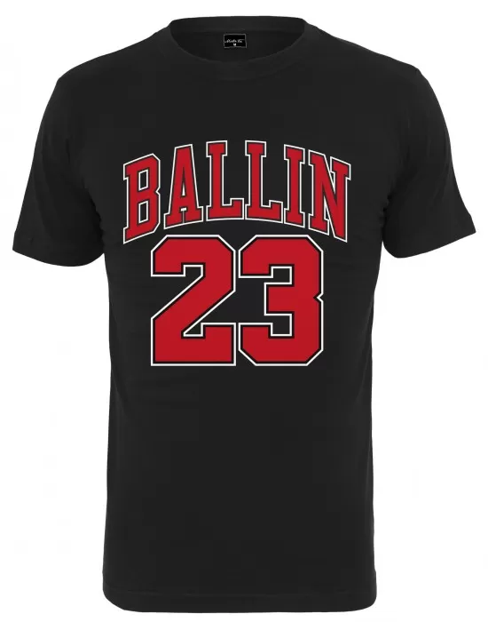 Мъжка тениска в черно Mister Tee Ballin 23, Тениски - Hoodstyle.bg