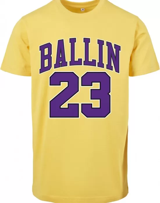 Мъжка тениска в жълто Мister Tee Ballin 23, Тениски - Hoodstyle.bg