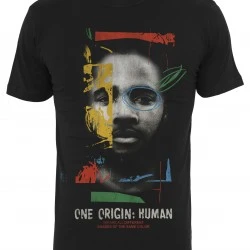 Мъжка тениска в черно Мister Tee One Origin Human 