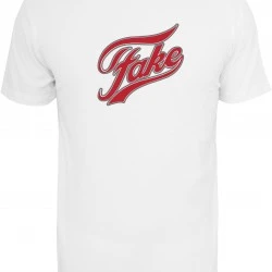 Мъжка тениска в бяло Мister Tee Fake  