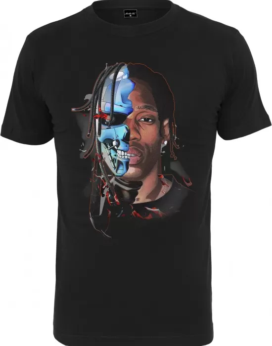 Мъжка тениска в черно Мister Tee Half Face, Тениски - Hoodstyle.bg