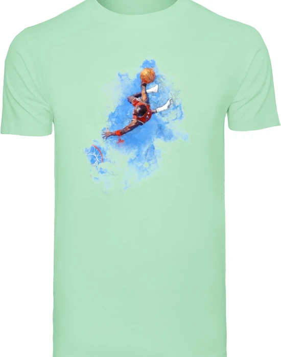 Тениска Basketball Clouds Tee neo mint XL