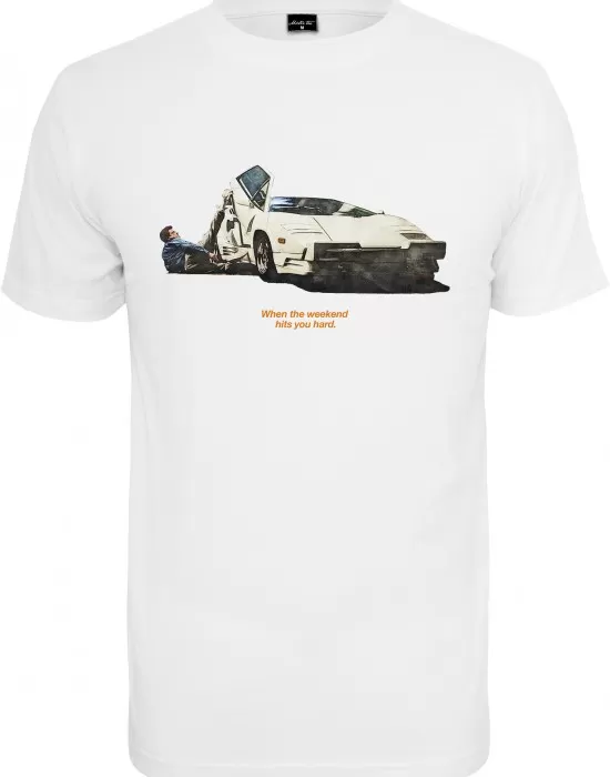 Мъжка тениска в бял цвят Mister Tee Weekend Wolf Tee white, Тениски - Hoodstyle.bg