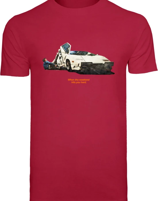 Тениска Weekend Wolf Tee burgundy L