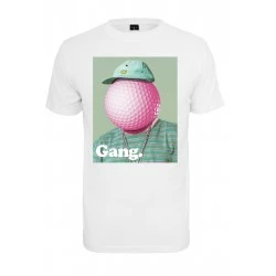 Мъжка тениска в бял цвят Mister Tee Golf Gang Tee white 