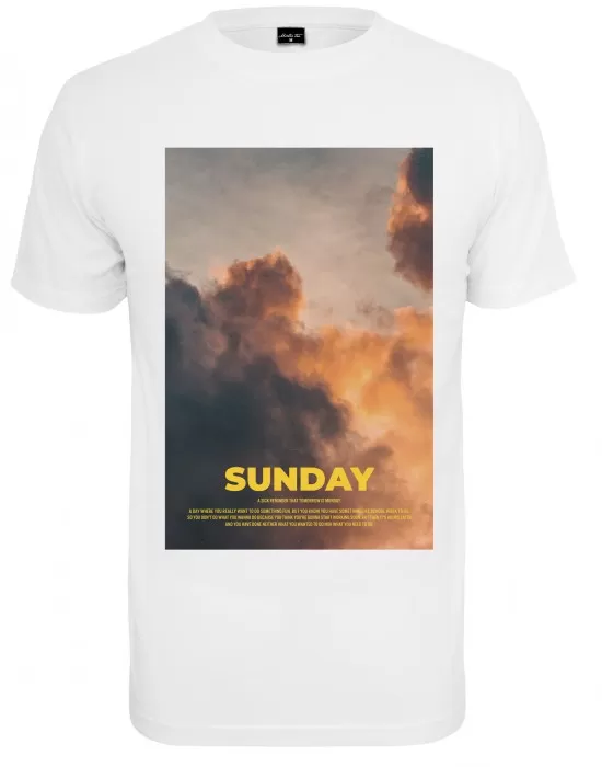 Мъжка тениска в бял цвят Mister Tee Sunday Definition Tee white, Тениски - Hoodstyle.bg