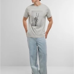 Тениска Peace Sign Tee lightasphalt XXL