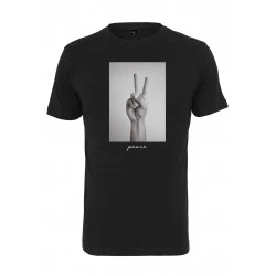 Мъжка тениска в черен цвят Mister Tee Peace Sign Tee black