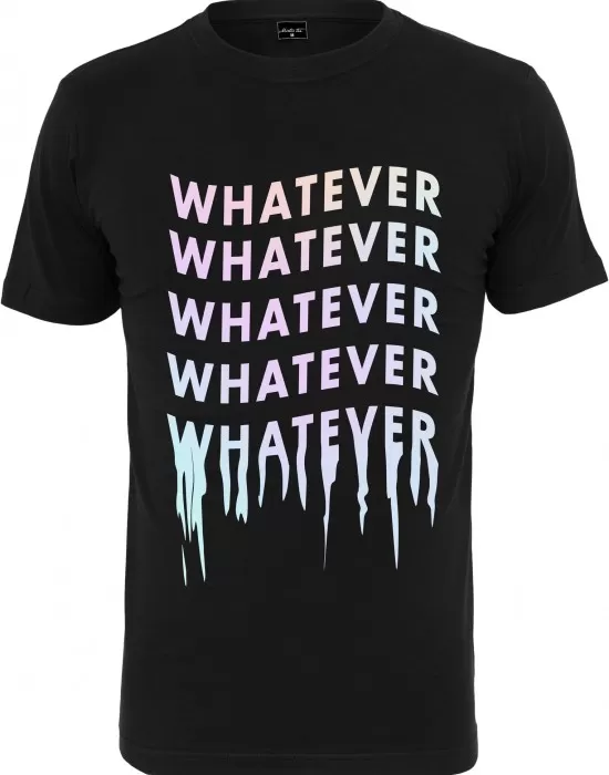 Мъжка тениска в черен цвят Mister Tee Whatever Repetition Tee black, Тениски - Hoodstyle.bg