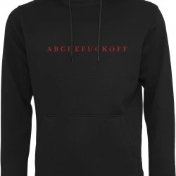 Мъжки суичър в черно Mister Tee ABC Hoody