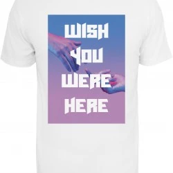 Мъжка тениска в бял цвят Mister Tee Wish you were here Tee white 