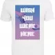 Мъжка тениска в бял цвят Mister Tee Wish you were here Tee white, Тениски - Hoodstyle.bg