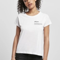 Тениска Ladies Self Love Box Tee white XS