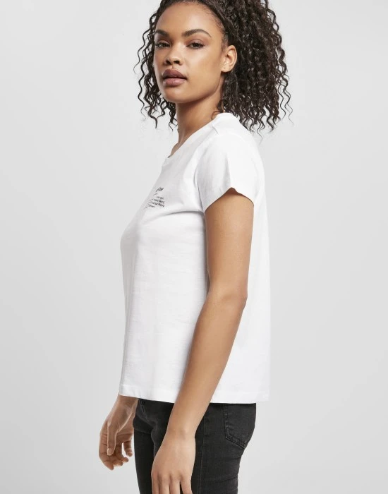 Тениска Ladies Self Love Box Tee white XS