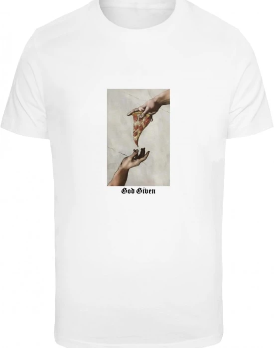 Тениска God Given Pizza Tee white XXL
