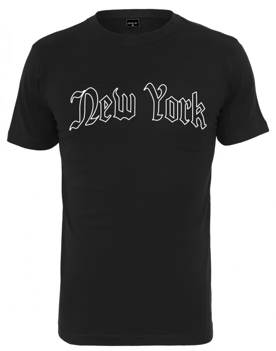 Мъжка тениска в черен цвят MIster Tee New York Wording Tee black, Тениски - Hoodstyle.bg