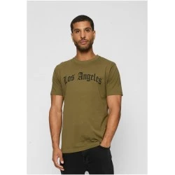 Тениска Los Angeles Wording Tee olive XXL