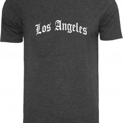 Тениска Los Angeles Wording Tee charcoal XXL