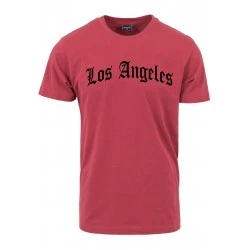 Тениска Los Angeles Wording Tee ruby XXL