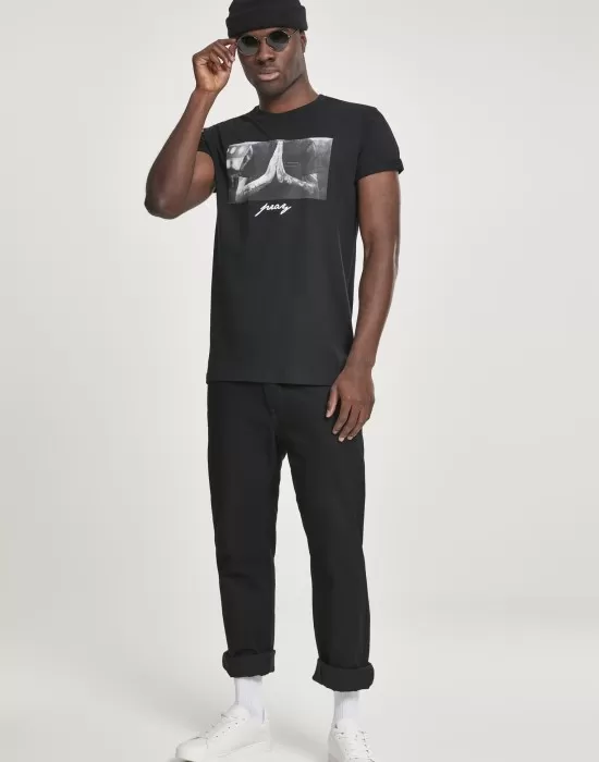 Mъжка тениска Mister Tee Pray black, Тениски - Hoodstyle.bg