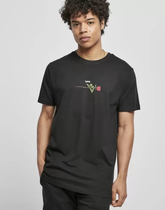 Мъжка тениска в черно Mister Tee Rose Love, Тениски - Hoodstyle.bg