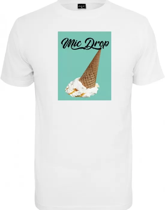 Мъжка тениска в бял цвят Mister Tee Mic Drop Tee white, Тениски - Hoodstyle.bg