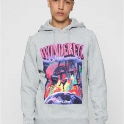 Wonderful Hoody heather grey XXL