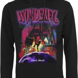 Мъжки суичър в черно Mister Tee Wonderful Hoody 