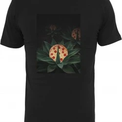 Мъжка тениска в черен цвят Mister Tee Pizza Plant Tee black 