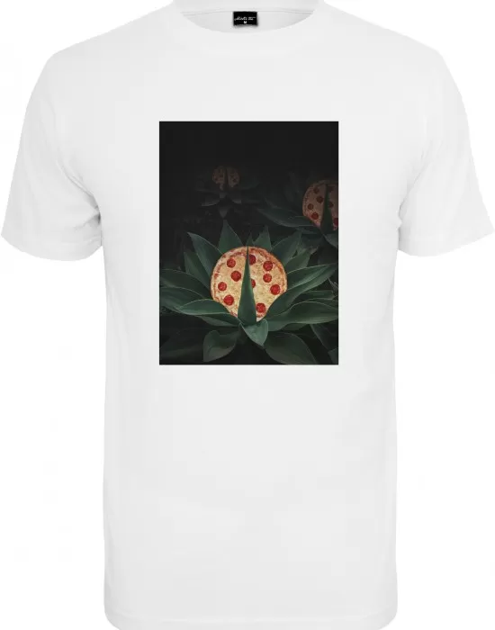 Мъжка тениска в бял цвят Mister Tee Pizza Plant Tee white, Тениски - Hoodstyle.bg