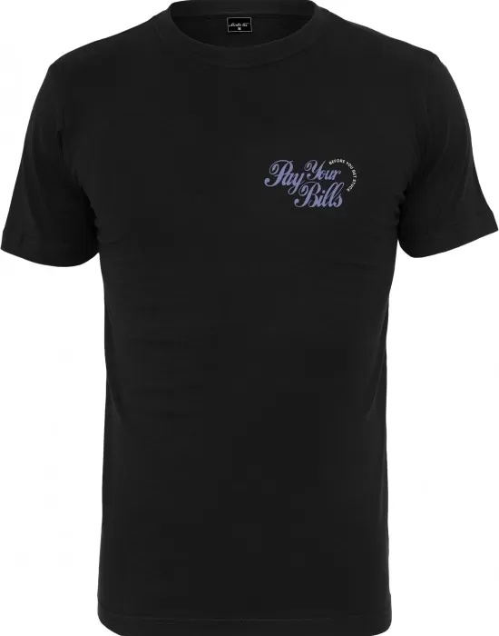 Мъжка тениска в черен цвят Mister Tee Pay Your Bills Tee black, Тениски - Hoodstyle.bg