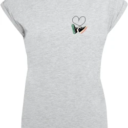 Дамска тениска Ladies Kicks Love Extended Shoulder Tee heather grey XXL