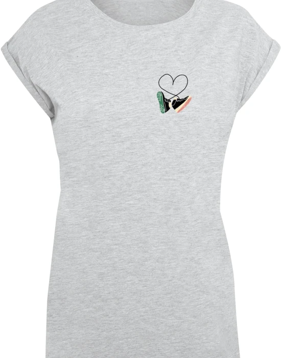 Дамска тениска Ladies Kicks Love Extended Shoulder Tee heather grey XXL