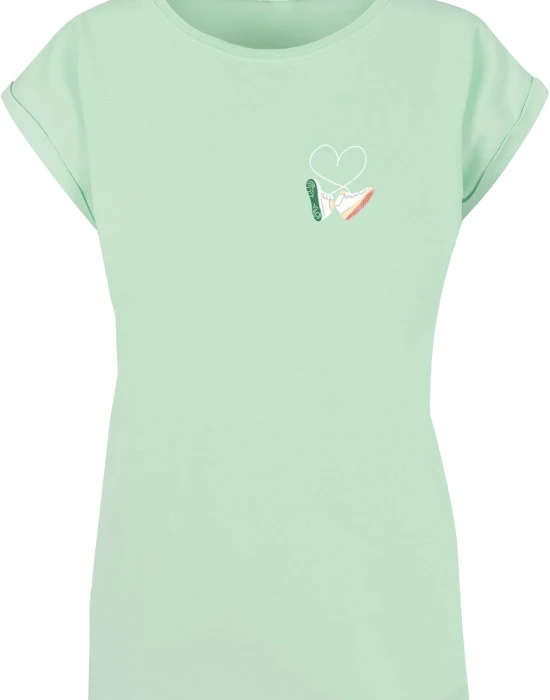 Дамска тениска Ladies Kicks Love Extended Shoulder Tee neo mint M