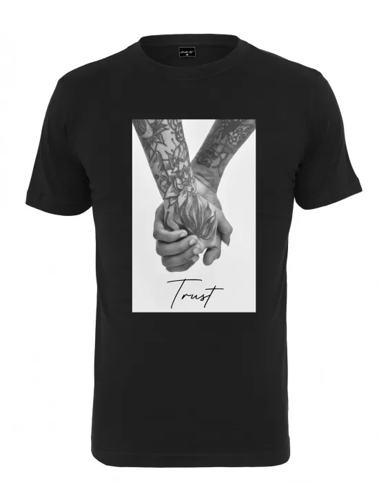 Мъжка тениска в черен цвят Mister Tee Trust 2.0, Тениски - Hoodstyle.bg