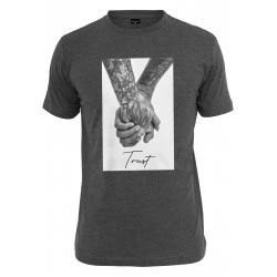 Мъжка тениска в тъмносив цвят Mister Tee Trust 2.0