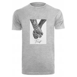 Мъжка тениска в светлосив цвят Mister Tee Trust 2.0