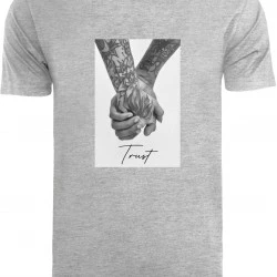 Мъжка тениска в светлосив цвят Mister Tee Trust 2.0
