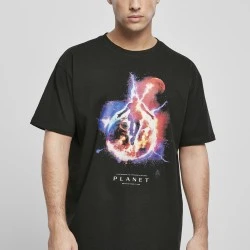 Мъжка тениска в черно Mister Tee Electric Planet 