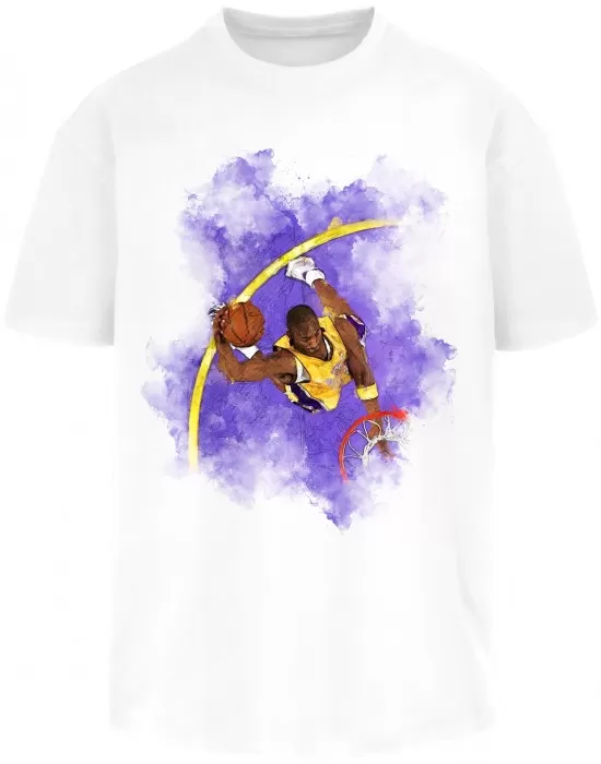 Мъжка тениска в бяло Basketball Clouds 2.0 Oversize Tee, Тениски - Hoodstyle.bg