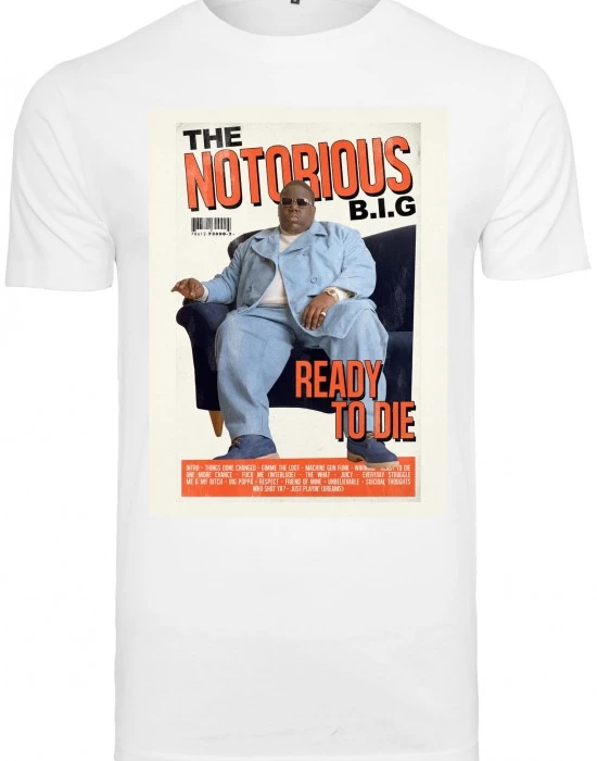 Тениска Biggie Magazine Cover Tee white XXL