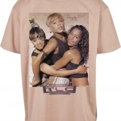 Мъжка тениска в прасковен цвят Mister Tee TLC Group Logo 